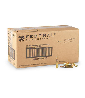 Federal Federal American Eagle Rifle Ammo, XM193BKX 55 grain FMJBT, 5.56x45mm, 1000 Round Loose Box