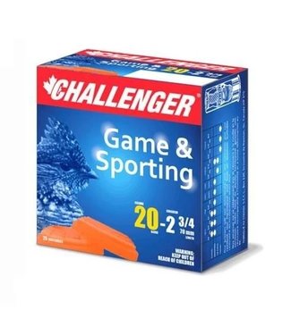Challenger CHALLENGER Game & Sporting LEAD TARGET LOAD SHOTSHELLS, 20 Gauge 2-3/4", Box of 25 Shells