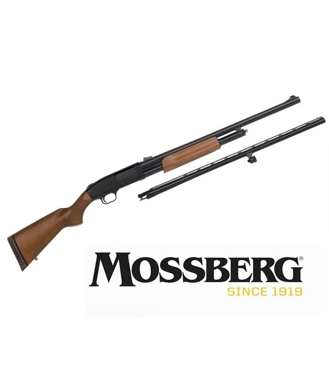 Mossberg Mossberg 500 Field/Deer 2 Barrel COMBO Pump-Action Shotgun, 28” Vent Rib / 24” Rifled with Open sights, 12 Gauge 3"