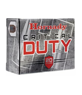Hornady Hornady Critical Duty Pistol Ammo, 9mm +P Luger 124 gr FlexLock, Box of 25 Rounds