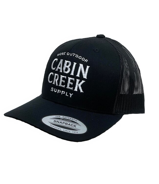 NEW CABIN CREEK HAT - Basic Logo Black