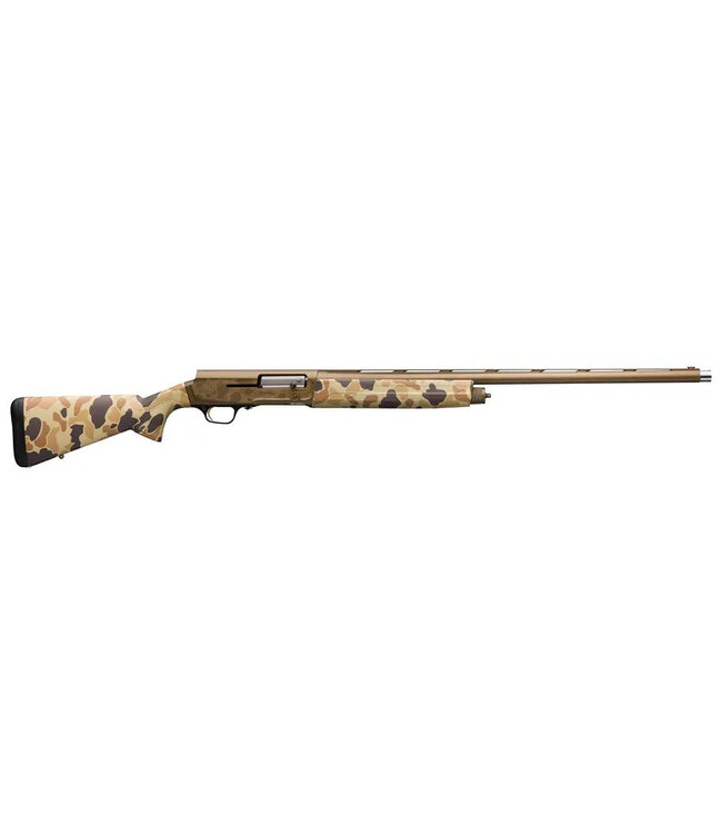 Browning A5 Wicked Wing Semi-Auto Shotgun, Burnt Bronze Cerakote, Vintage Tan Camo, 28" Barrel, 12 Gauge 3-1/2"