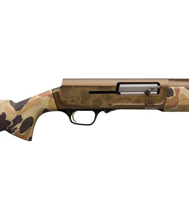 Browning A5 Wicked Wing Semi-Auto Shotgun, Burnt Bronze Cerakote, Vintage Tan Camo, 28" Barrel, 12 Gauge 3-1/2"