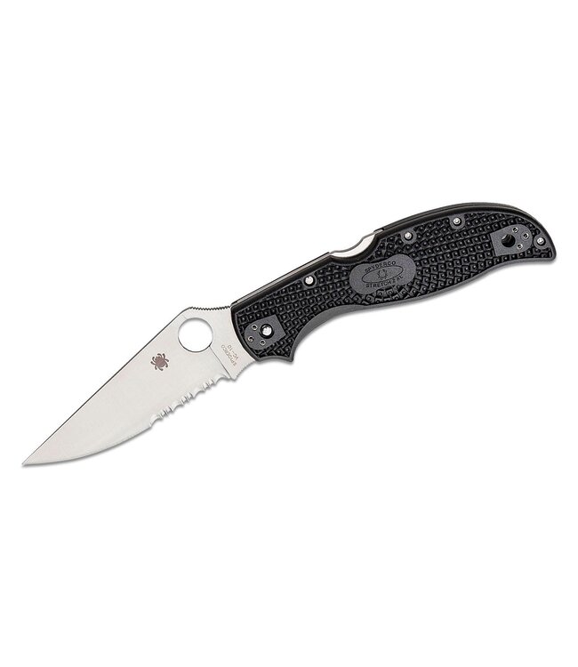 Spyderco Stretch - C258PSBK - 2 XL Black Lightweight Combination Blade