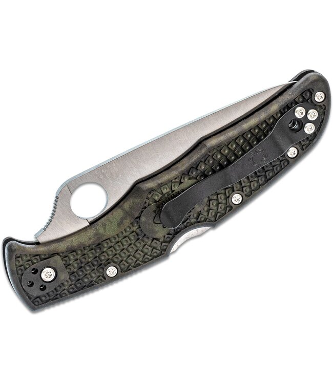 Spyderco Endura - C10ZFPGR - Flat Ground Pln Zome Frn