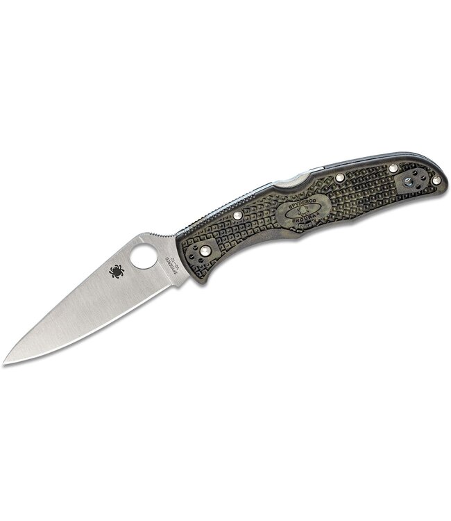Spyderco Endura - C10ZFPGR - Flat Ground Pln Zome Frn