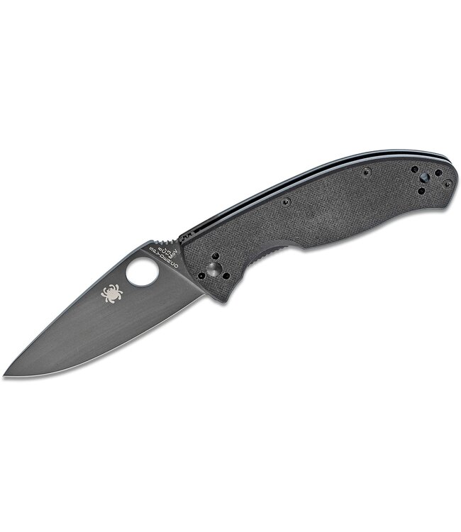 Spyderco Tenacious - C122GBBKP - Black G10 Black Blade Plainedge