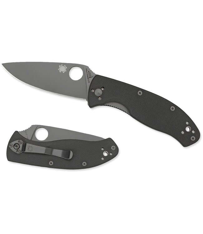 Spyderco Tenacious - C122GBBKP - Black G10 Black Blade Plainedge
