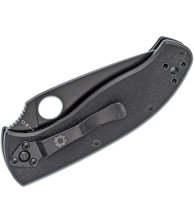 Spyderco Tenacious - C122GBBKP - Black G10 Black Blade Plainedge