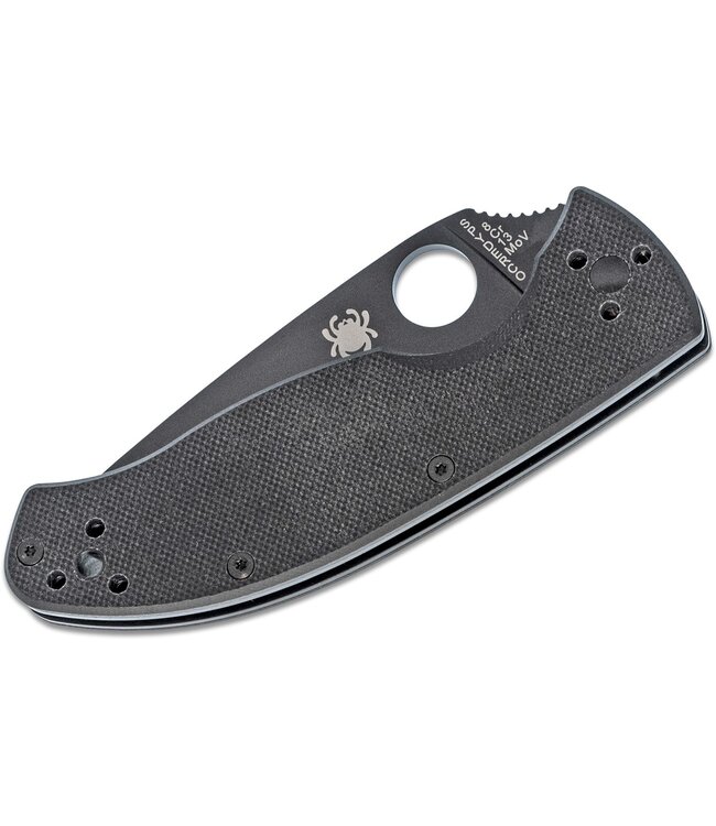 Spyderco Tenacious - C122GBBKP - Black G10 Black Blade Plainedge