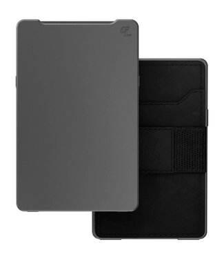 Groove Life Apparel Groove Wallet - Gun Metal with Black Leather Sleeve