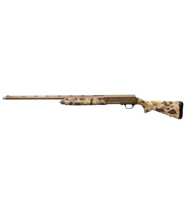 Browning A5 Wicked Wing Semi-Auto Shotgun, Burnt Bronze Cerakote, Vintage Tan Camo, 28" Barrel, 12 Gauge 3-1/2"