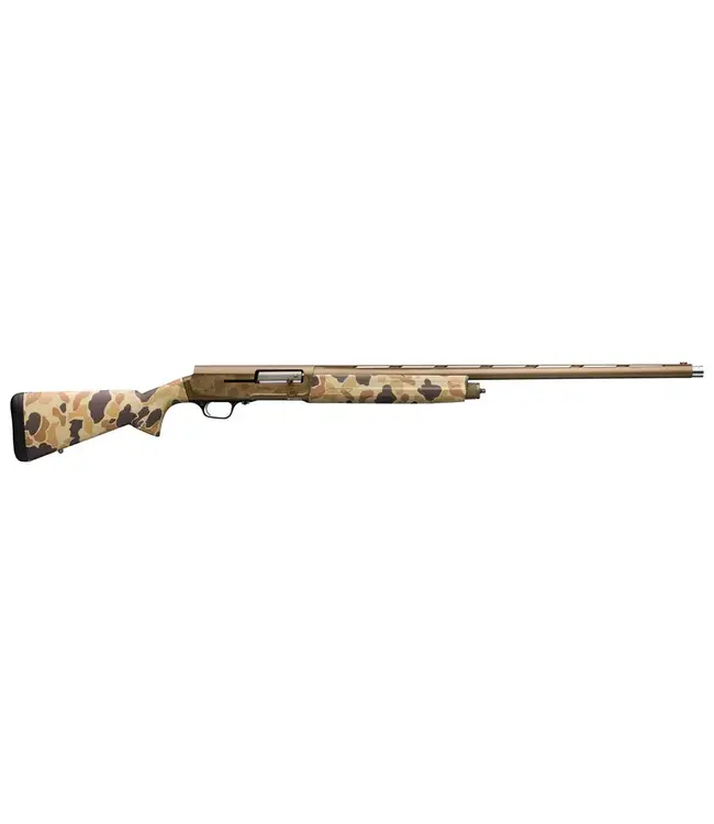 Browning A5 Wicked Wing Semi-Auto Shotgun, Burnt Bronze Cerakote, Vintage Tan Camo, 28" Barrel, 12 Gauge 3-1/2"