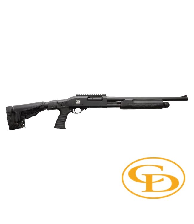 Charles Daly Charles Daly 301 Folding Stock Pump Shotgun, Black 18.5" Barrel, 12 Gauge ­3"