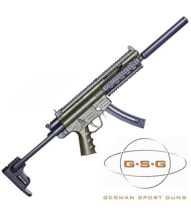 GSG GSG-16 SEMI-AUTOMATIC RIMFIRE RIFLE, OD GREEN, .22LR