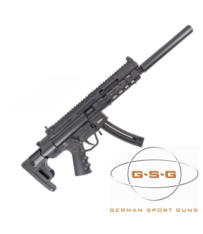 GSG GSG-16 Semi-Automatic Rimfire Rifle, Black, .22LR - MLOK RAILS ONLY