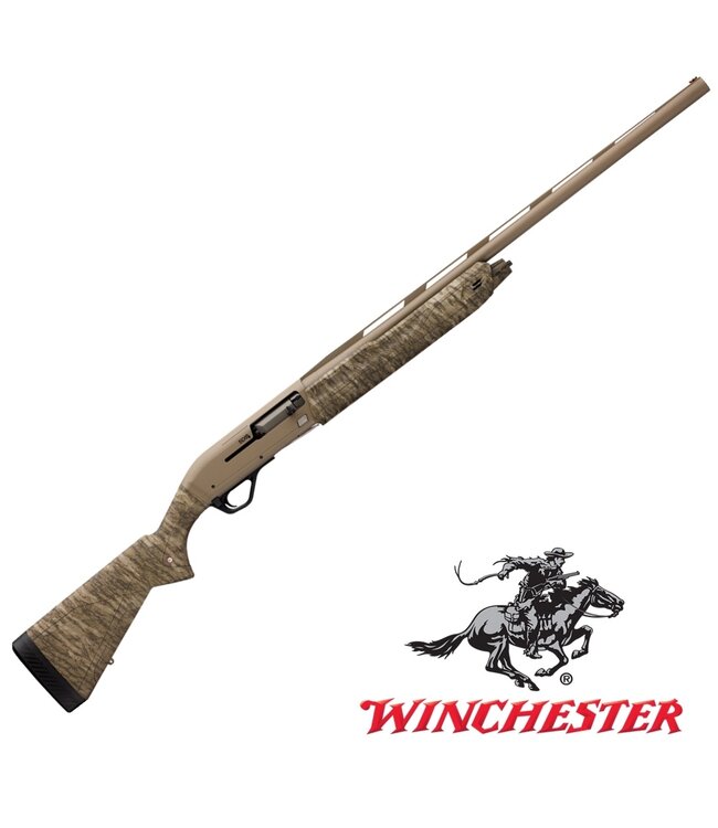 Winchester SX4 Hybrid Hunter Semi-Auto Shotgun, Mossy Oak Bottomland Camo, 28" FDE Barrel, 12 Gauge 3-1/2"