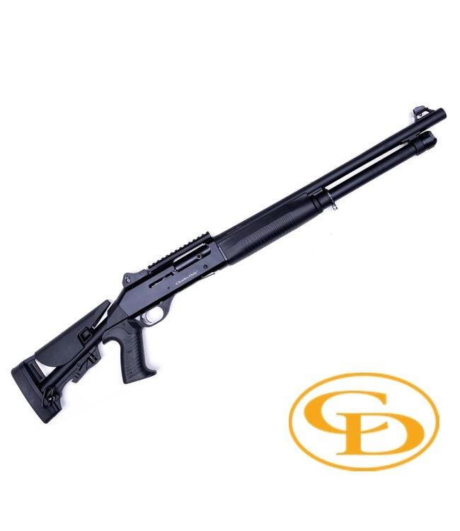 Charles Daly CA612 M4  Semi-Automatic Shotgun, Adjustable Stock, Matte Black, 18.75" Barrel, 12 Gauge ­3"