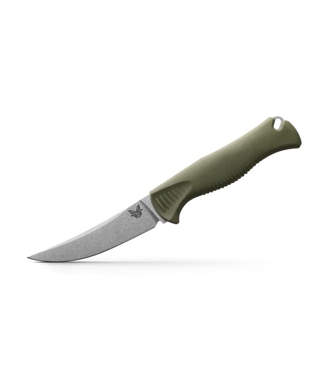 Benchmade 15505 MEATCRAFTER - DARK OLIVE SANTOPRENE 4" TRAILING POINT