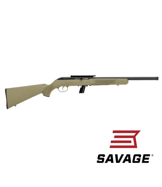 Savage Arms 64 FV-SR SEMI-AUTOMATIC RIMFIRE RIFLE, FDE Stock, Threaded 16.5" heavy barrel, .22LR
