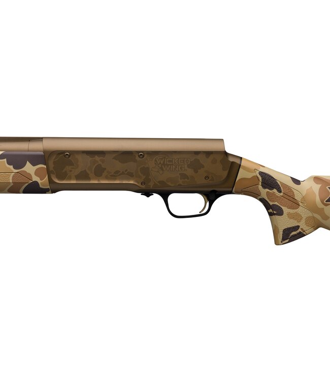 Browning A5 Wicked Wing Semi-Auto Shotgun, Burnt Bronze Cerakote, Vintage Tan Camo, 26" Barrel, 12 Gauge 3-1/2"