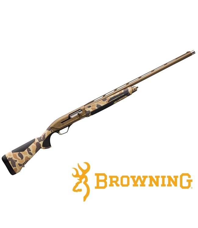 Browning Maxus II Wicked Wing Semi-Auto Shotgun, Burnt Bronze Cerakote, Vintage Tan Camo, 28" Barrel, 12 Gauge 3-1/2"