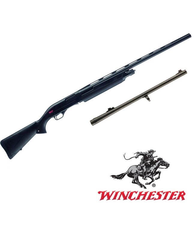Winchester SXP Buck/Bird Combo Pump Shotgun, 28" Field Barrel, Fiber-optic sights on 22" deer barrel, 12 gauge 3"