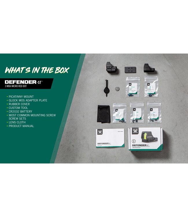 Vortex Defender - ST 3 MOA Micro Red Dot