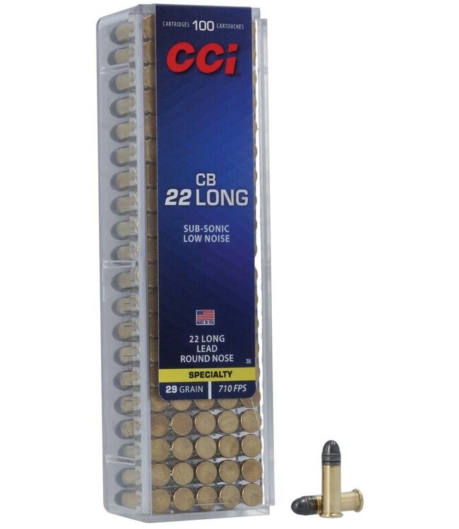 CCI CB .22 LONG 29gr. SUB SONIC 100rds