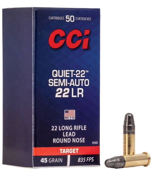 CCI CCI Quiet-22 Semi-Auto .22LR, 45gr LRN, 50rds