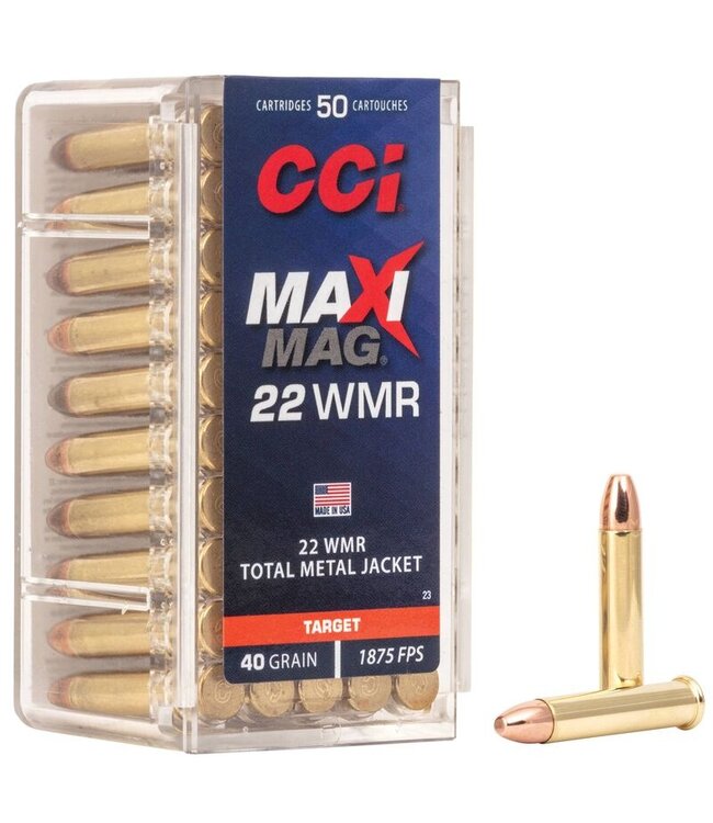 CCI CCI Maxi Mag .22 WMR, 40gr. TMJ, 50rds