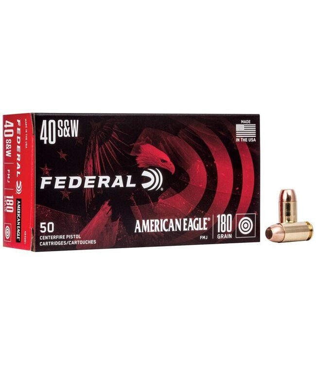 Federal American Eagle .40 S&W 180 GRAIN FMJ 50Rds