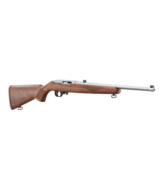 Ruger 31275 10/22 Sporter Semi-Auto Rifle, 22 LR, 18.5" Stainless Bbl, Walnut Stock, 75TH Anniv, 10+1 Rnd