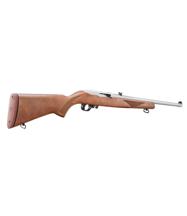 Ruger 31275 10/22 Sporter Semi-Auto Rifle, 22 LR, 18.5" Stainless Bbl, Walnut Stock, 75TH Anniv, 10+1 Rnd
