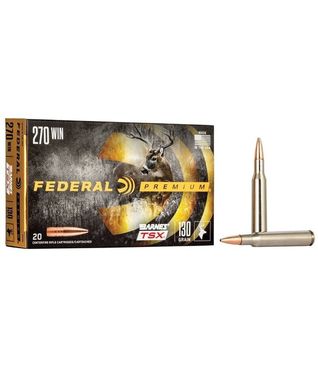 Federal Premium .270 WIN 130 GRAIN BARNES TSX 20Rds