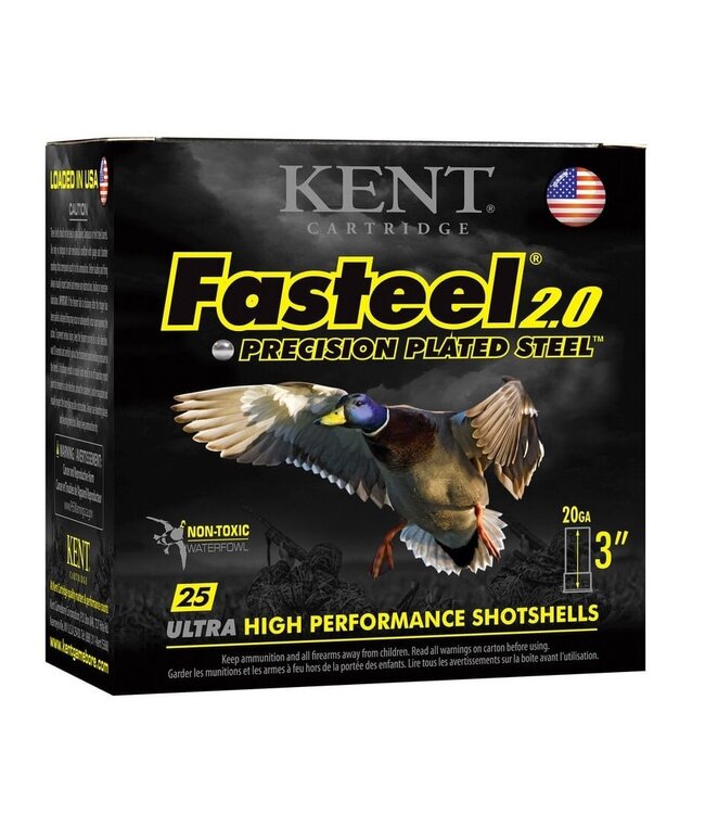 Kent Kent Fasteel 2.0 20 GA Steel Shotshells 3" 7/8 oz. 1550 FPS #2