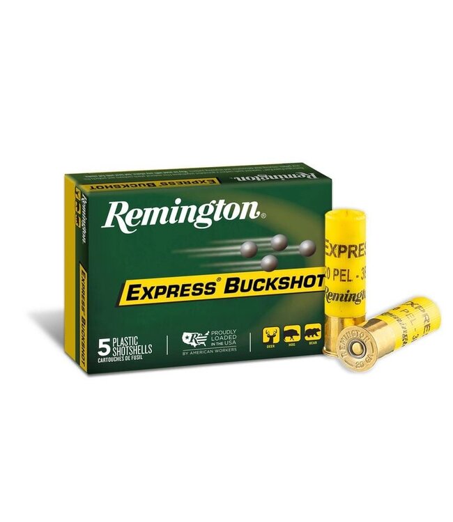 Remington Express 20 GA 2-3/4" 20 Pellet, #3 Buck