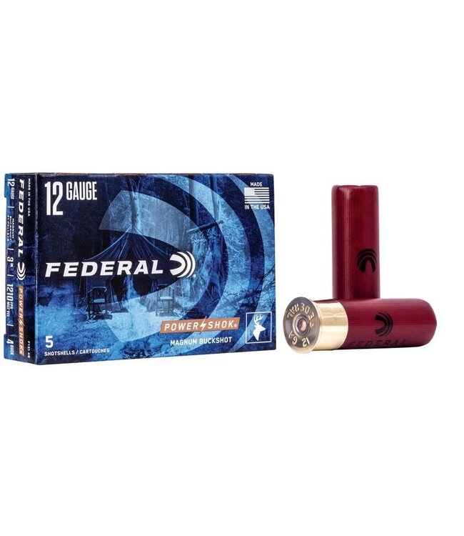 Federal Power-Shok 12 GA 3" 41 Pellet 4 BUCK 5Rds