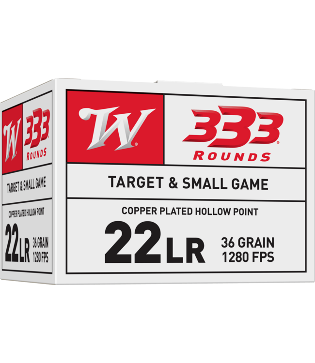 Winchester Winchester Target & Small Game HP, .22LR, 36 GR, 333 rds