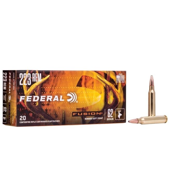 Federal Fusion .223 REM 62 GRAIN BSP 20Rds