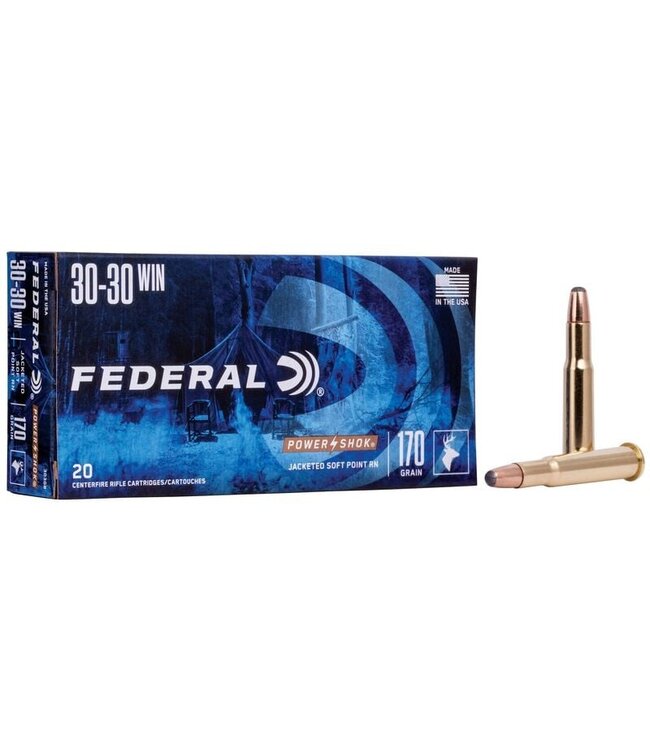 Federal Power-Shok .30-30 WIN 170 GRAIN JSP RN 20Rds