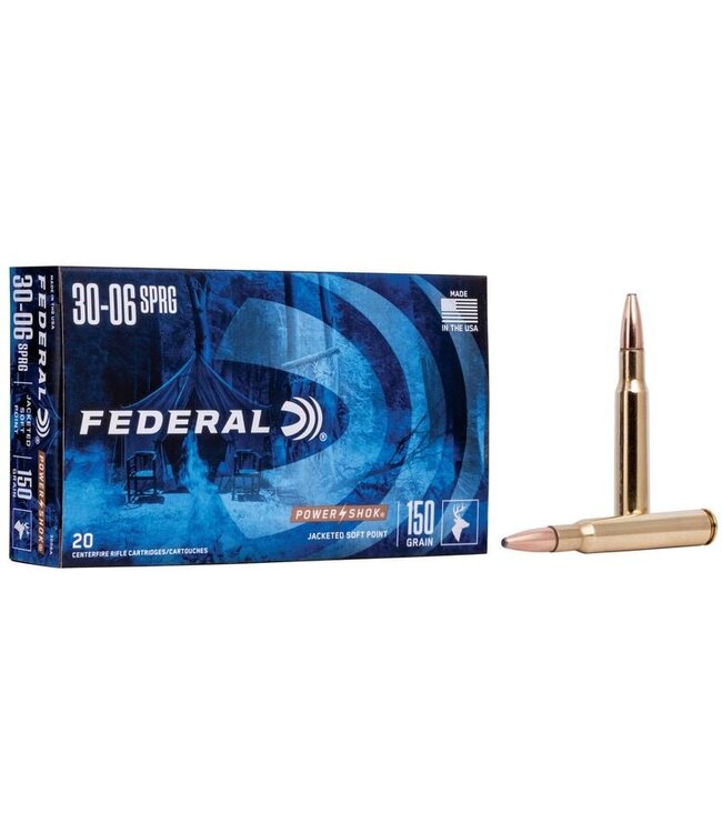 Federal Power-Shok .30-06 Springfield 150 GRAIN JSP 20Rds
