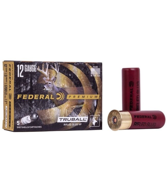 Federal Premium TruBall Rifled Slugs 12 GA 3" 1 OZ 5Rds