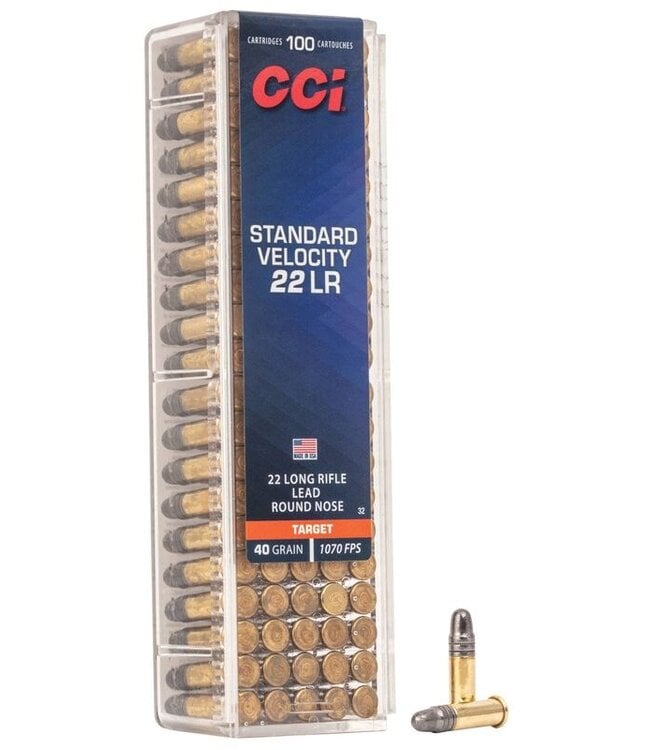 CCI Standard Velocity .22LR 40gr RN 100rds