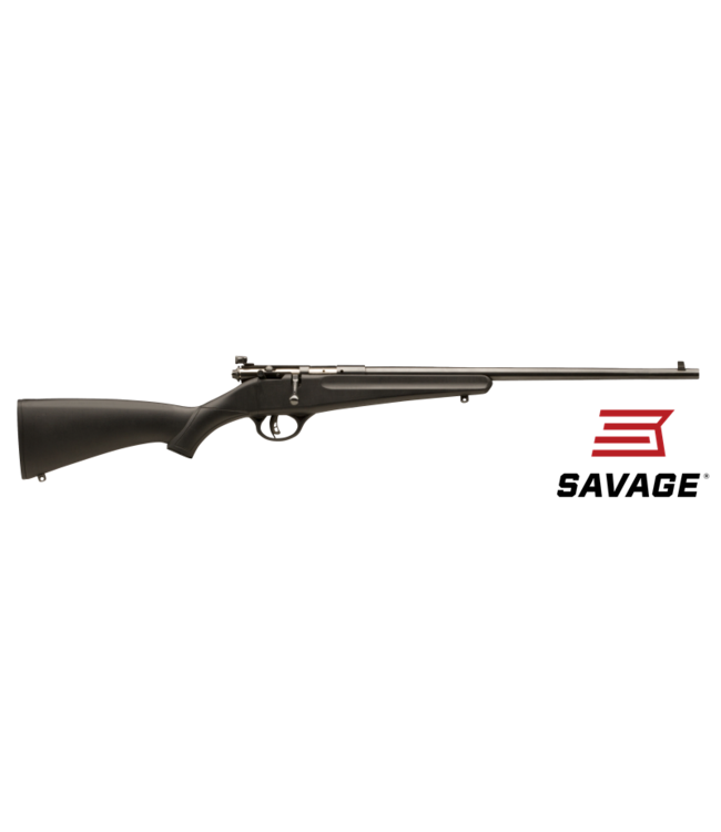 Savage Rascal Single-shot bolt-action youth rimfire rifle, black synthetic stock, blued, 16" barrel, .22lr