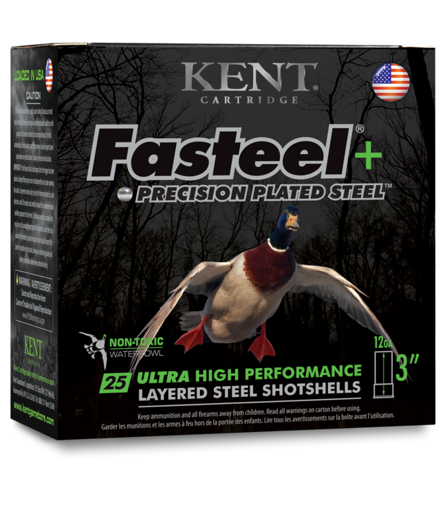 Kent Fasteel+ 12 GA  3" 1-1/4 oz. 1450 FPS, #4X#6