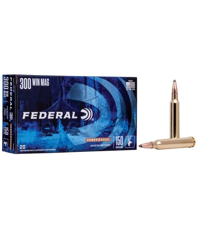 Federal Power-Shok .300 WIN MAG 150 GRAIN Sierra SP 20Rds