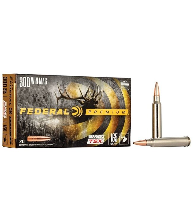 Federal Premium .300 WIN-MAG 165 GRAIN BARNES-TSX 20Rds