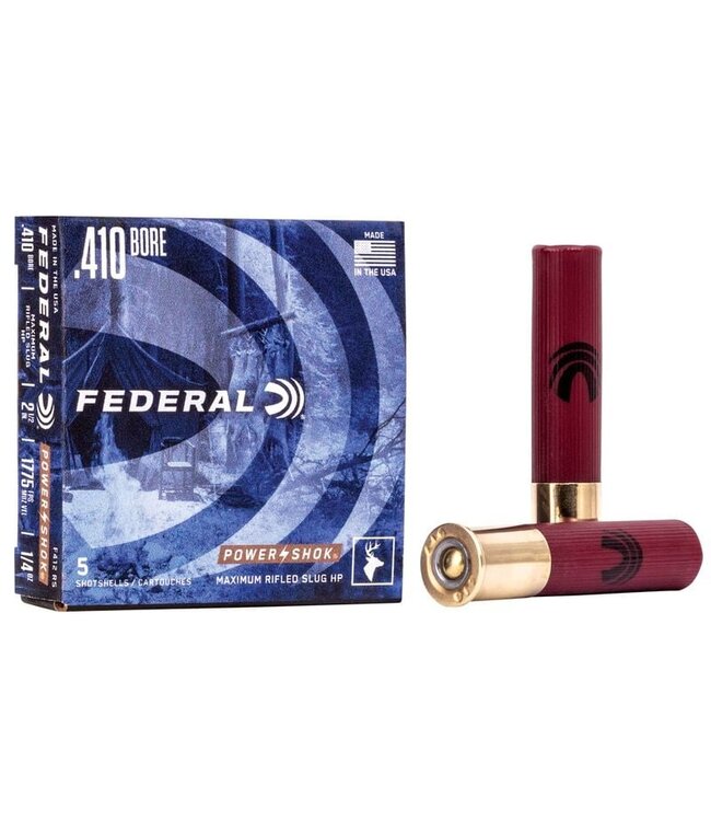 Federal Power-Shok Rifled Slugs .410  2-1/2" 1/5 OZ 5Rds
