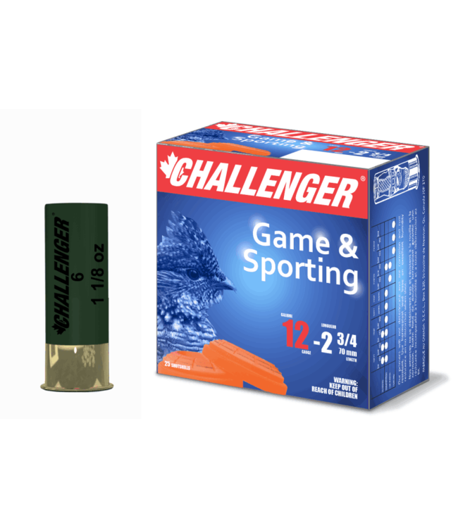 Challenger Challenger Game & Sporting, 12GA 2-3/4" 1-1/8 oz #6 25Rds